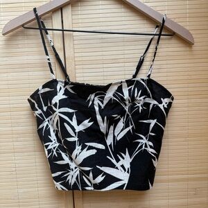 🖤 EXPRESS Linen Crop Top EUC